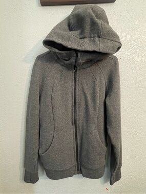 lululemon athletica Charcoal Gray Full-Zip Hooded Jacket